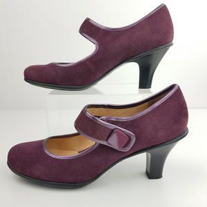 Croft & Barrow | Burgundy Purple Suede Heels 10